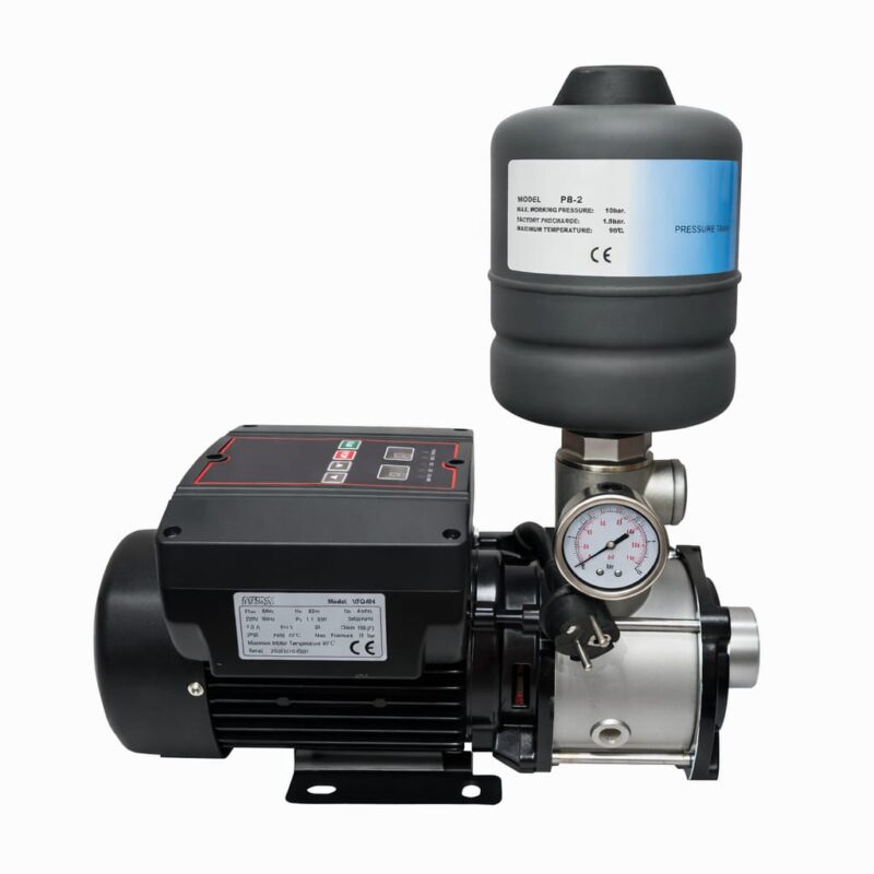 Constant pressure water booster pump with automatic pressure control