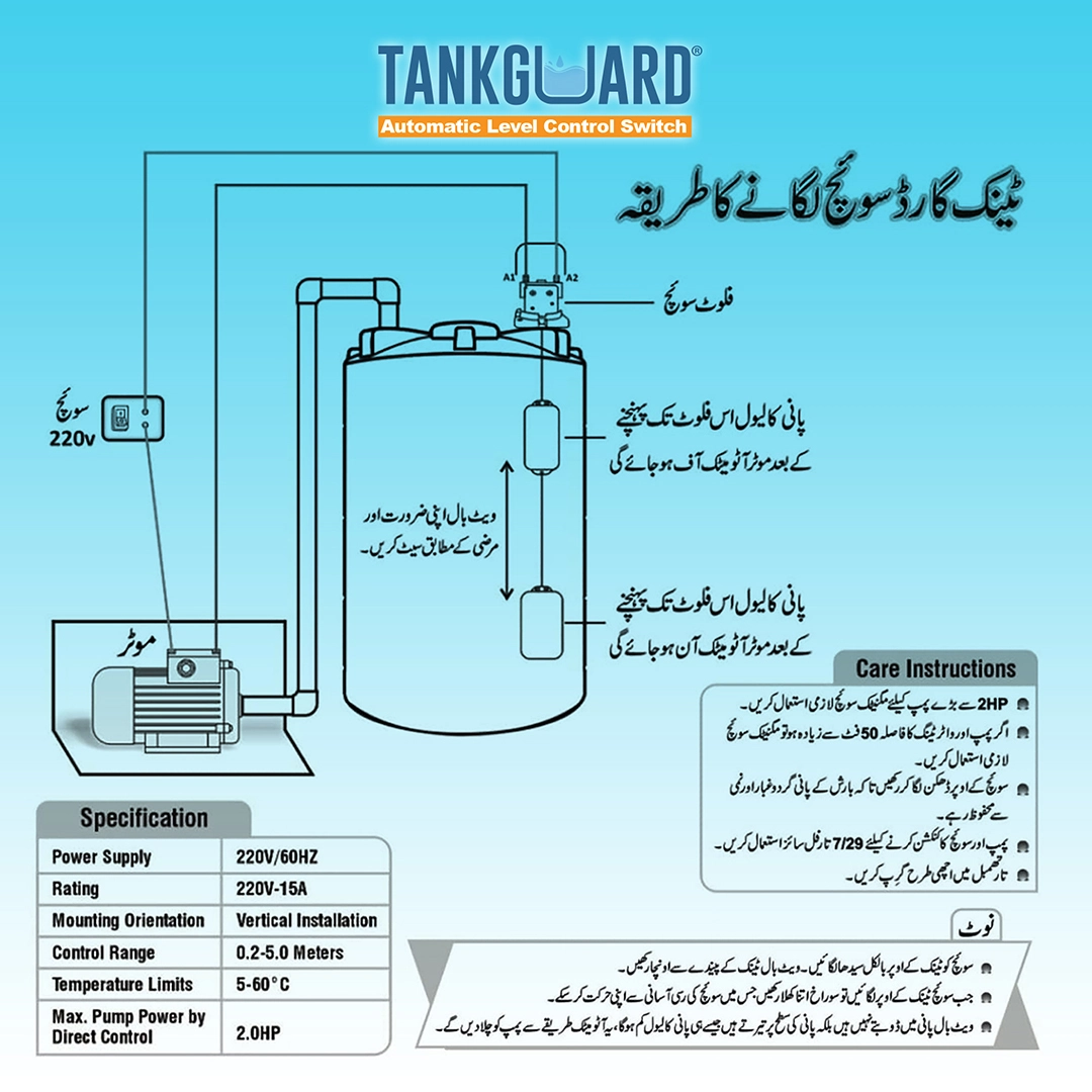 Tankguard automatic water level ON/OFF float switch - Image 2
